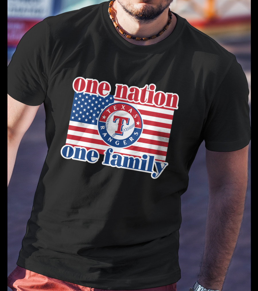 Texas Rangers One Nation One Family T-Shirt