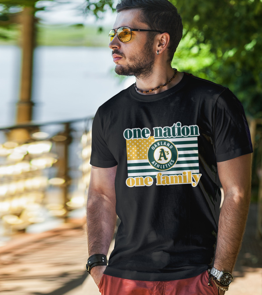 One Nation One Family Oakland Athletics T-Shirt