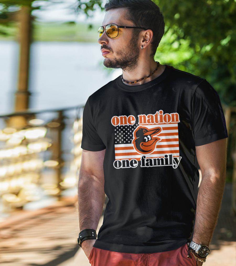 One Nation One Family 59 Baltimore Orioles T-Shirt