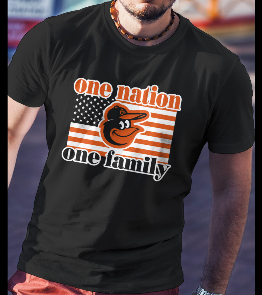 One Nation One Family 59 Baltimore Orioles T-Shirt