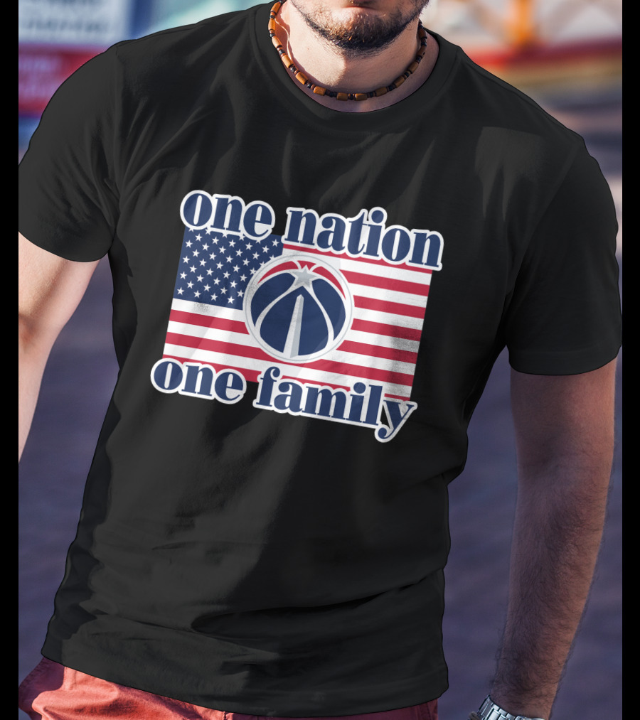 Washington Wizards One Nation One Family American Flag T-Shirt