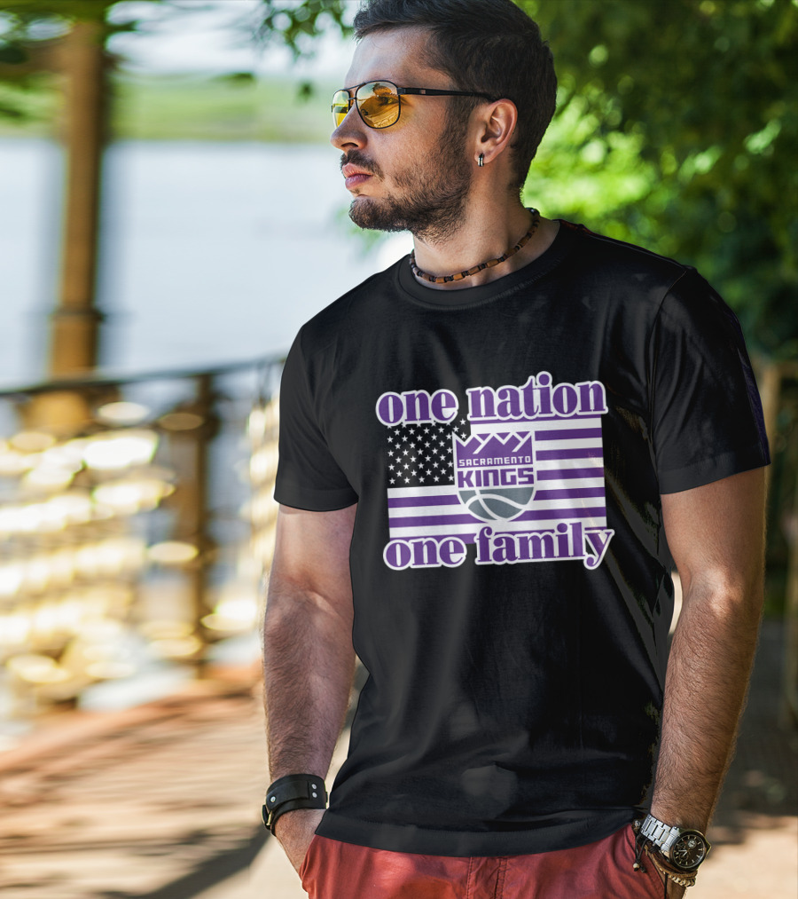 Sacramento Kings One Nation One Family T-Shirt