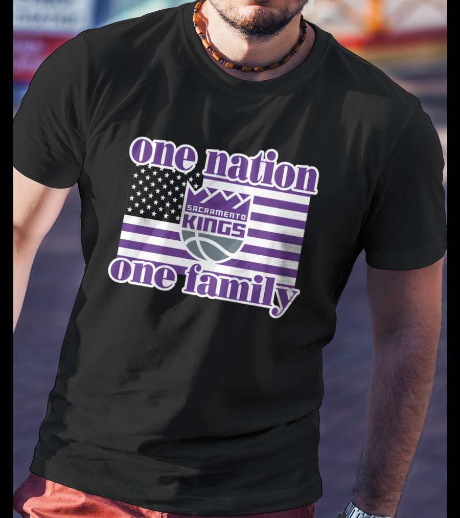 Sacramento Kings One Nation One Family T-Shirt