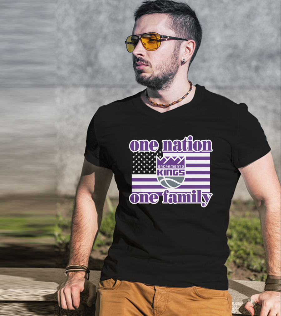 Sacramento Kings One Nation One Family T-Shirt