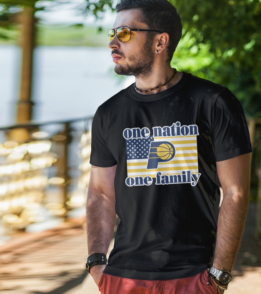 One Nation One Family Indiana Pacers Retro T-Shirt