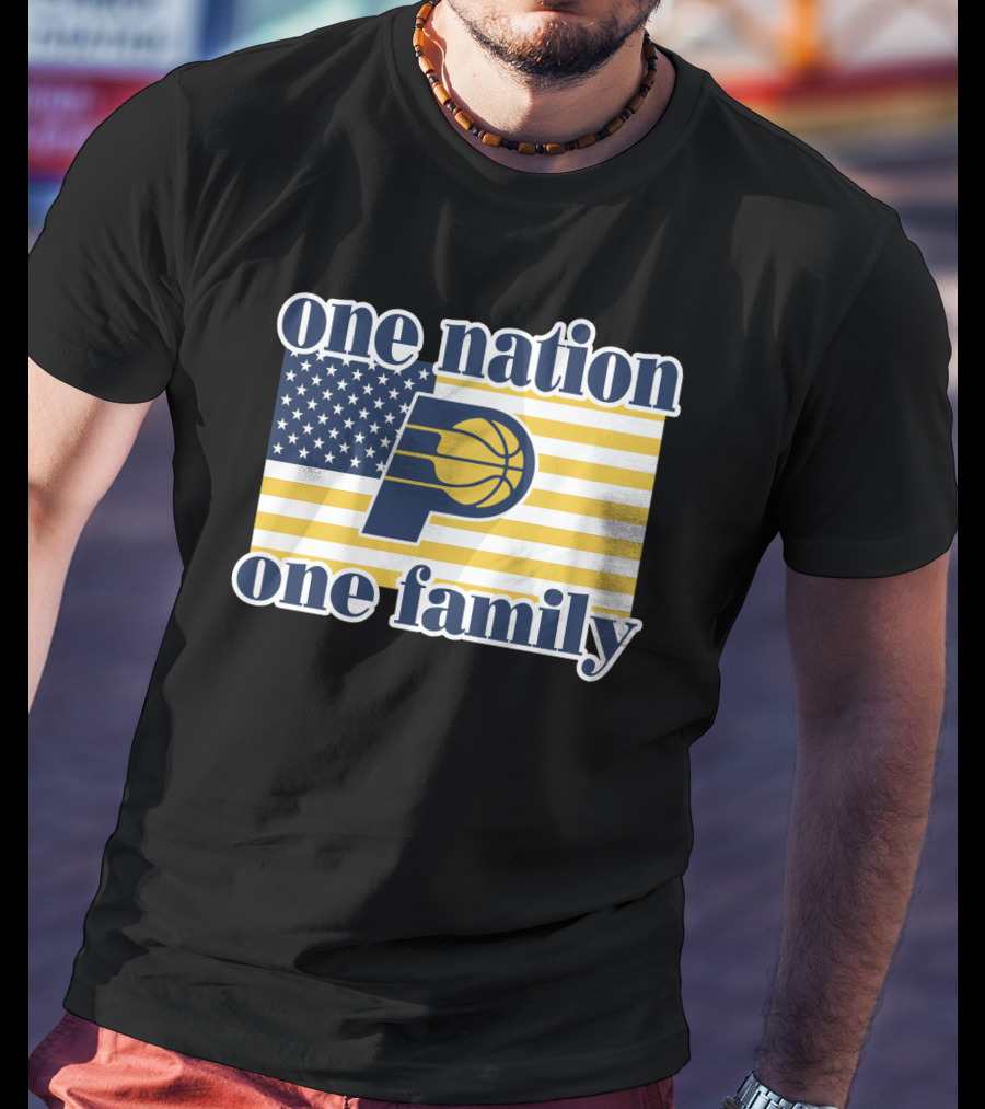 One Nation One Family Indiana Pacers Retro T-Shirt