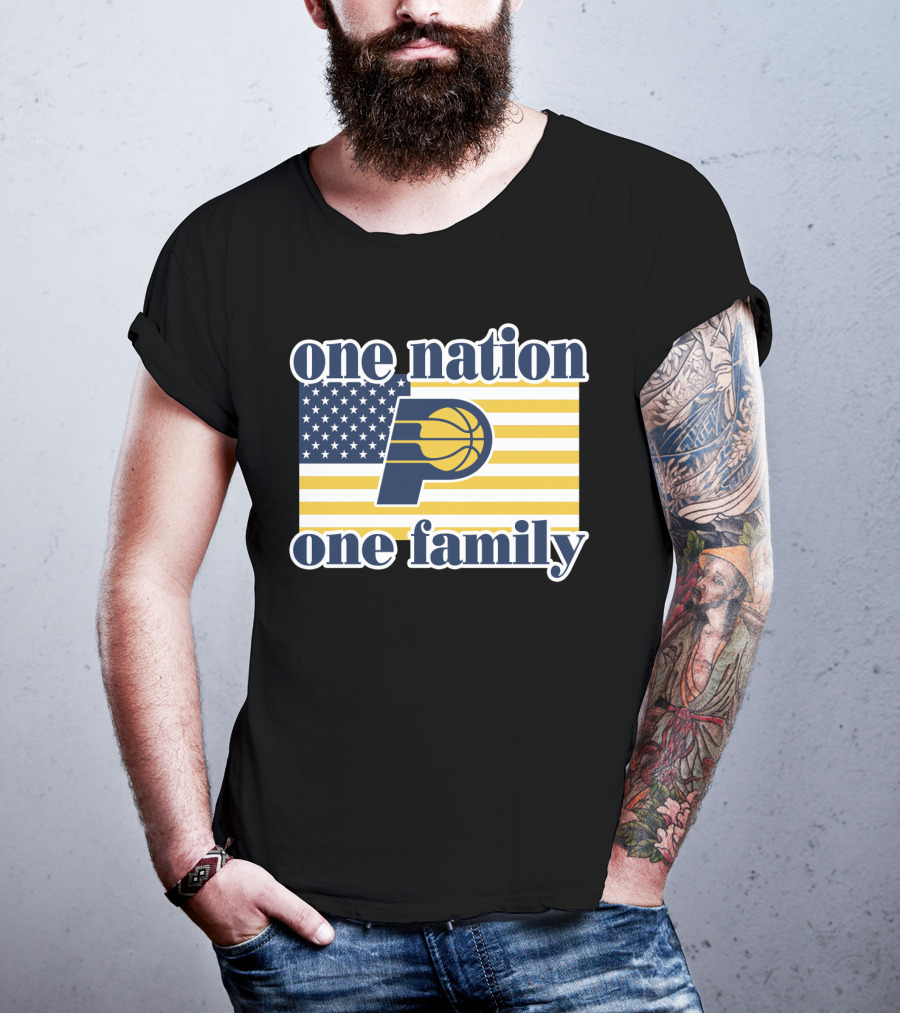 One Nation One Family Indiana Pacers Retro T-Shirt
