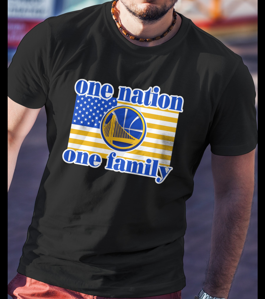 Golden State Warriors One Nation One Family T-Shirt