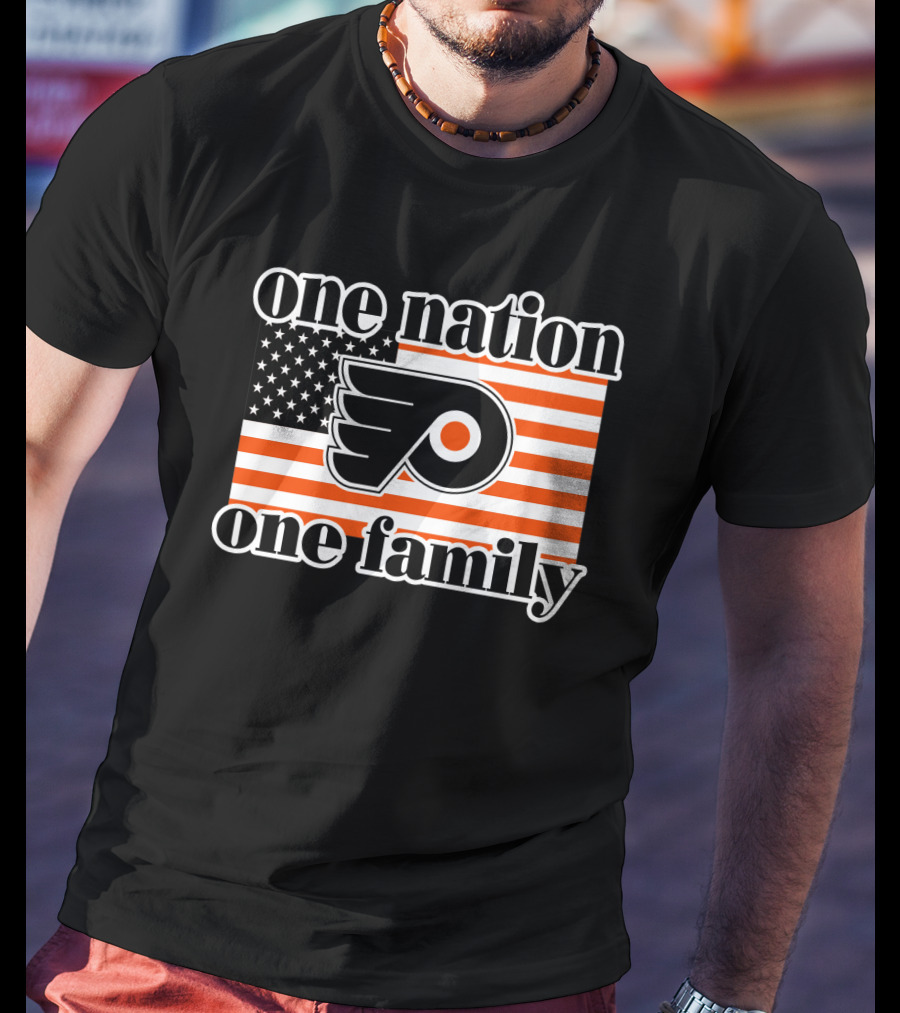 Philadelphia Flyers One Nation One Family 96 T-Shirt