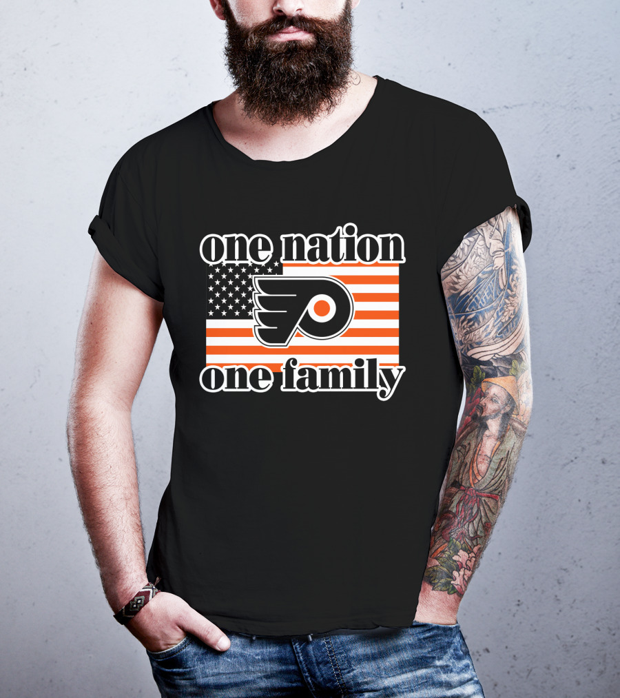 Philadelphia Flyers One Nation One Family 96 T-Shirt