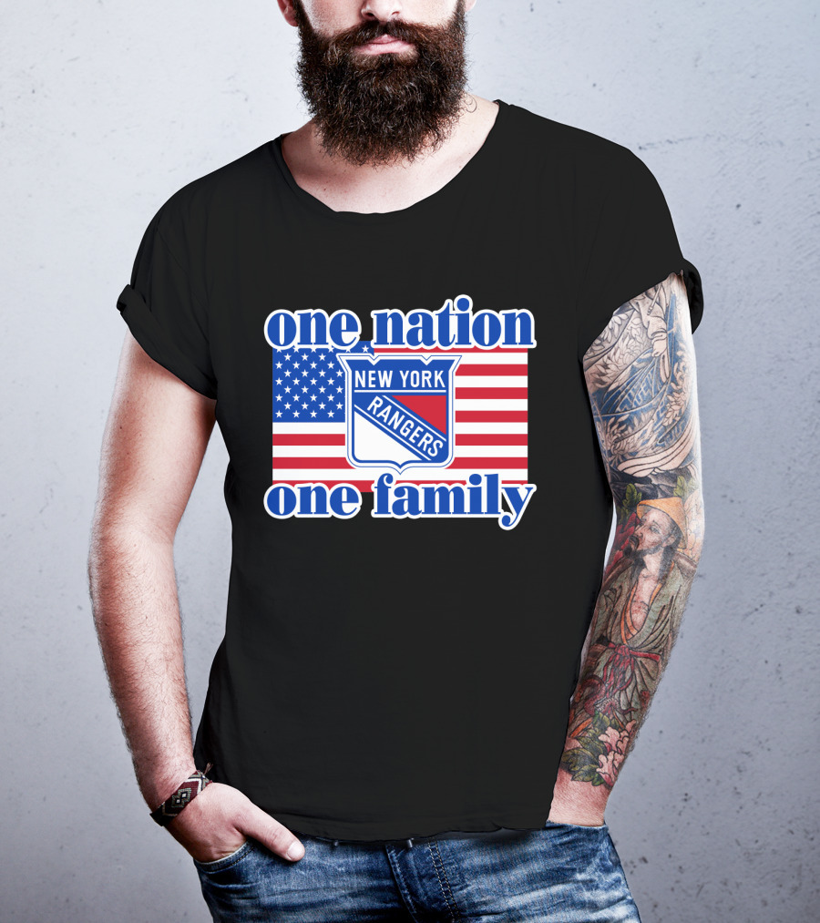 New York Rangers One Nation One Family 97 T-Shirt