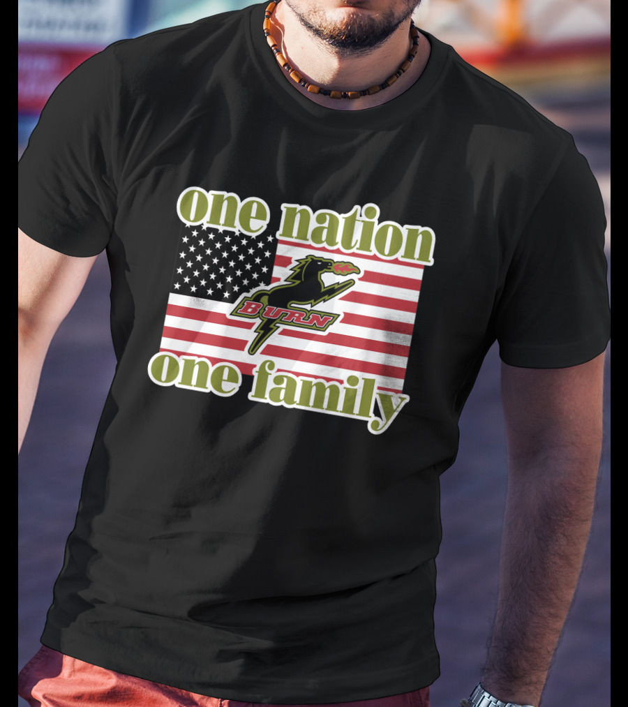 One Nation One Family Dallas Burn Flag T-Shirt