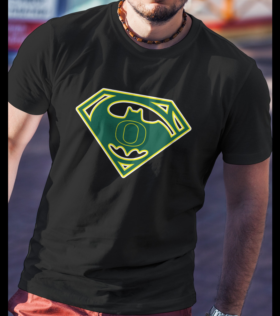 Oregon Ducks Batman Superman T-Shirt
