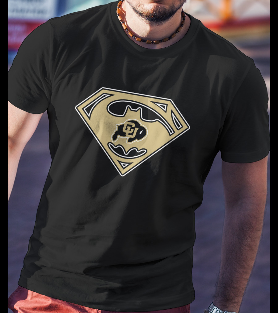 Colorado Buffaloes Cu Batman Superman T-Shirt