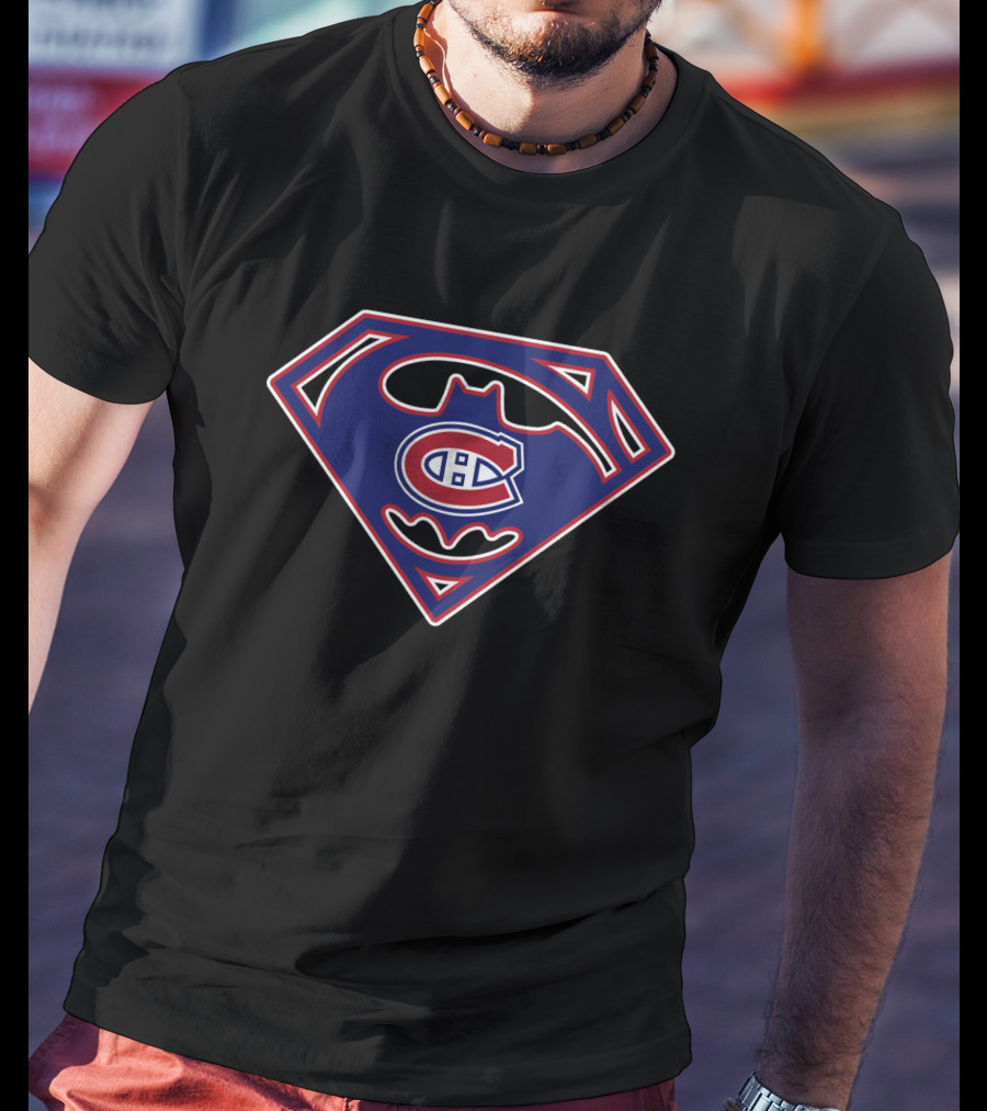 Montreal Canadiens Superman Batman Logo 145 T-Shirt