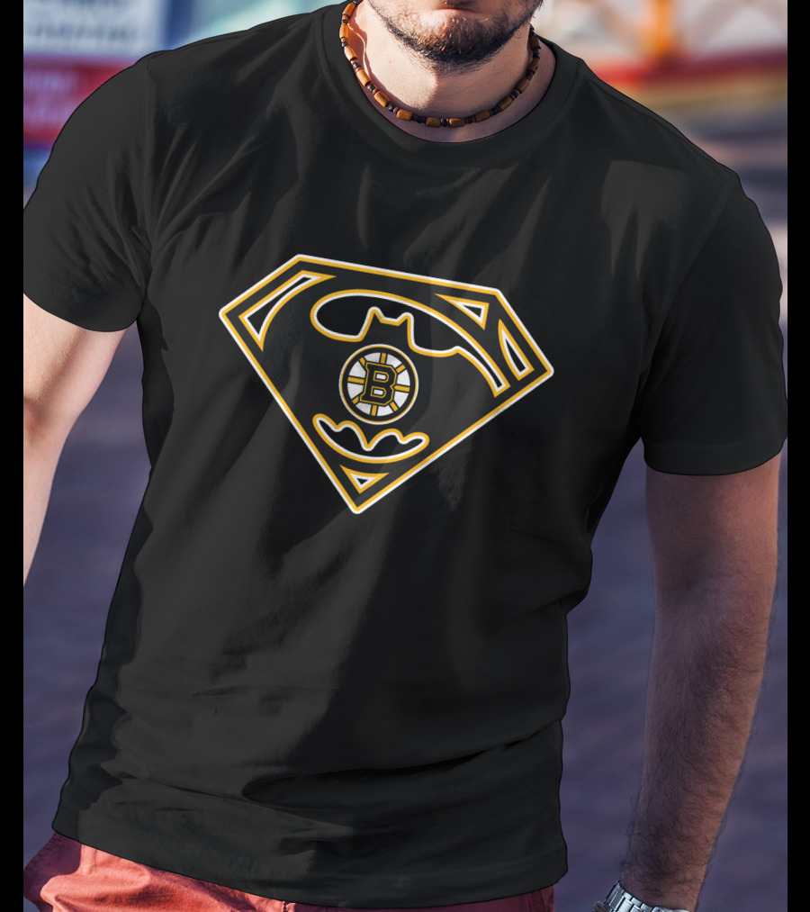 Boston Bruins Superhero Symbol T-Shirt