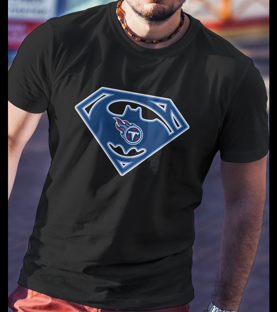 Tennessee Titans Superhero Logo 221 T-Shirt