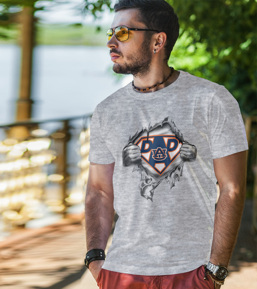 Auburn University Dad Superhero T-Shirt