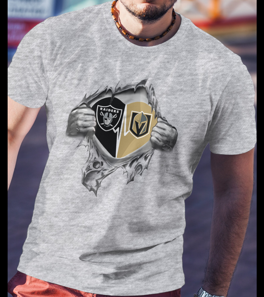 Raiders Knights Heartbeat Loyalty Commitment Fan Passion T-Shirt