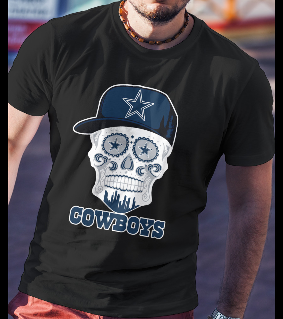 Cowboys Skull With Starry Hat T-Shirt