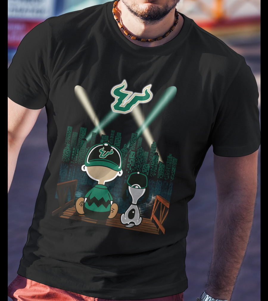 South Florida Bulls Nighttime Skyline Adventure T-Shirt