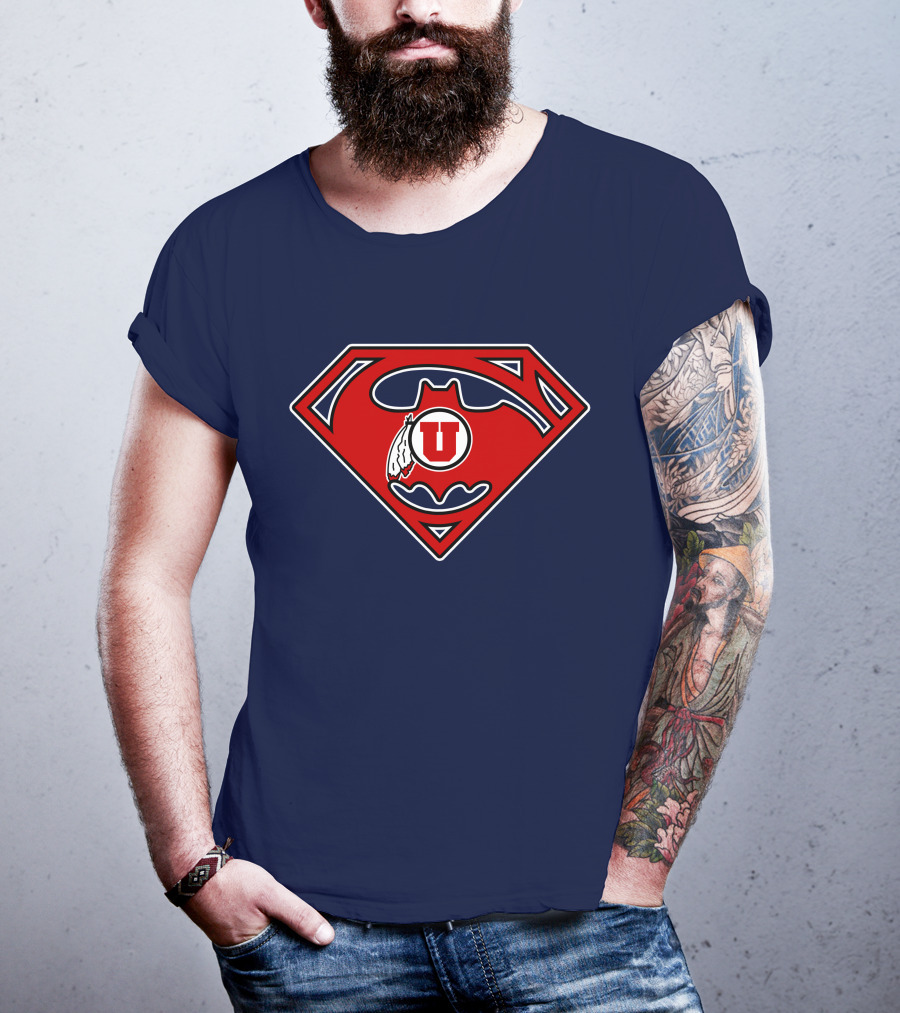 Utes Superman Batman Logo Fusion T-Shirt