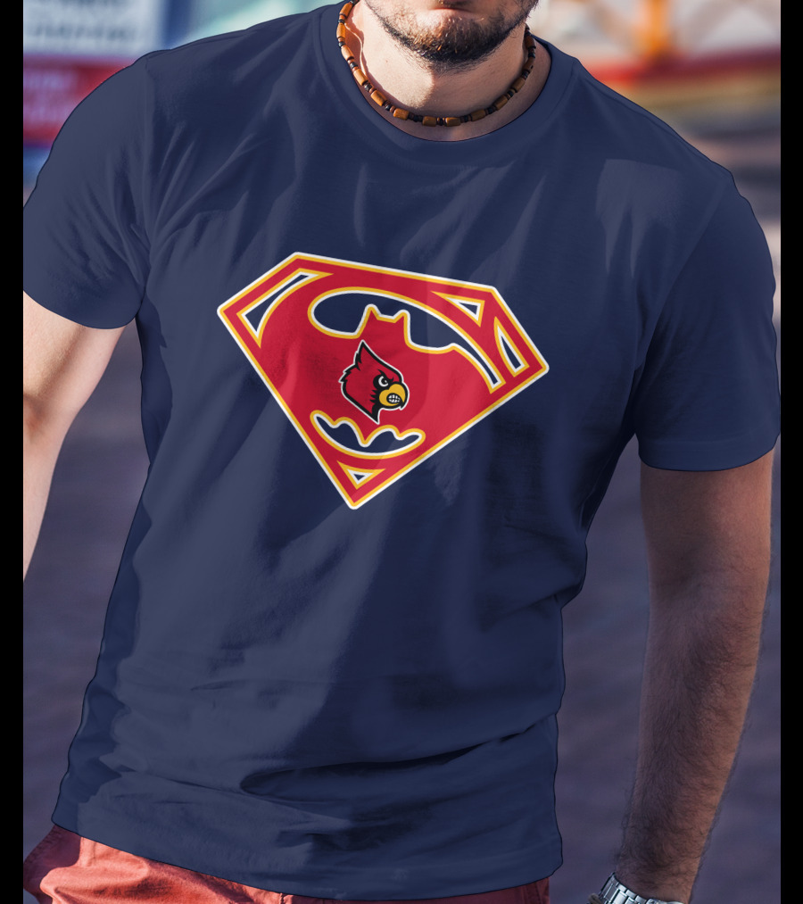 Louisville Cardinals Superman T-Shirt