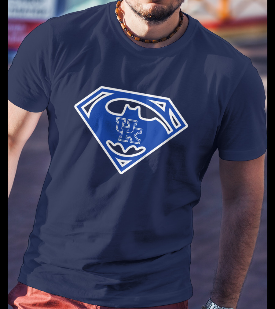Kentucky Wildcats Uk Batman Superman Crossover T-Shirt