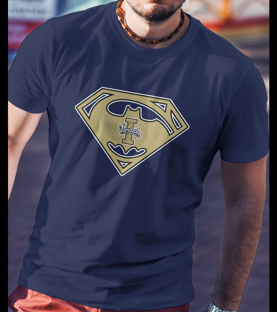Superman Batman Logo Mashup Idaho Vandals '67 T-Shirt