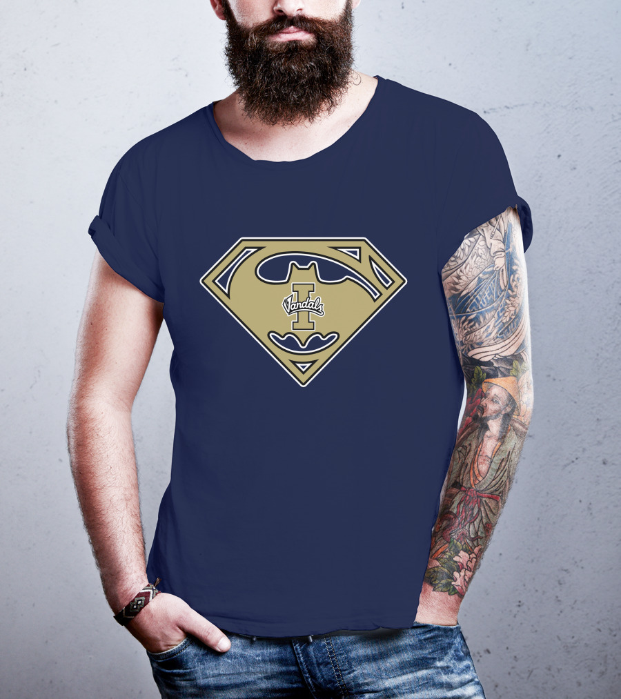 Superman Batman Logo Mashup Idaho Vandals '67 T-Shirt