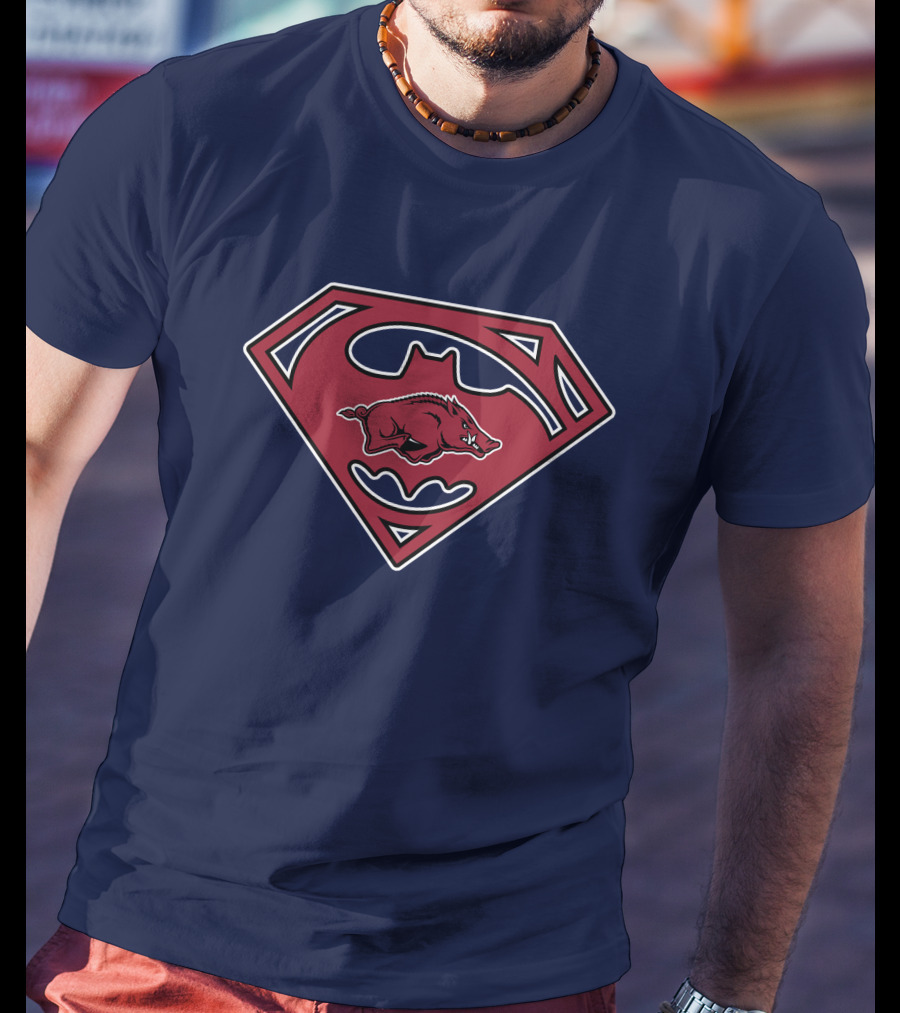 Arkansas Razorbacks 1995 Superman T-Shirt