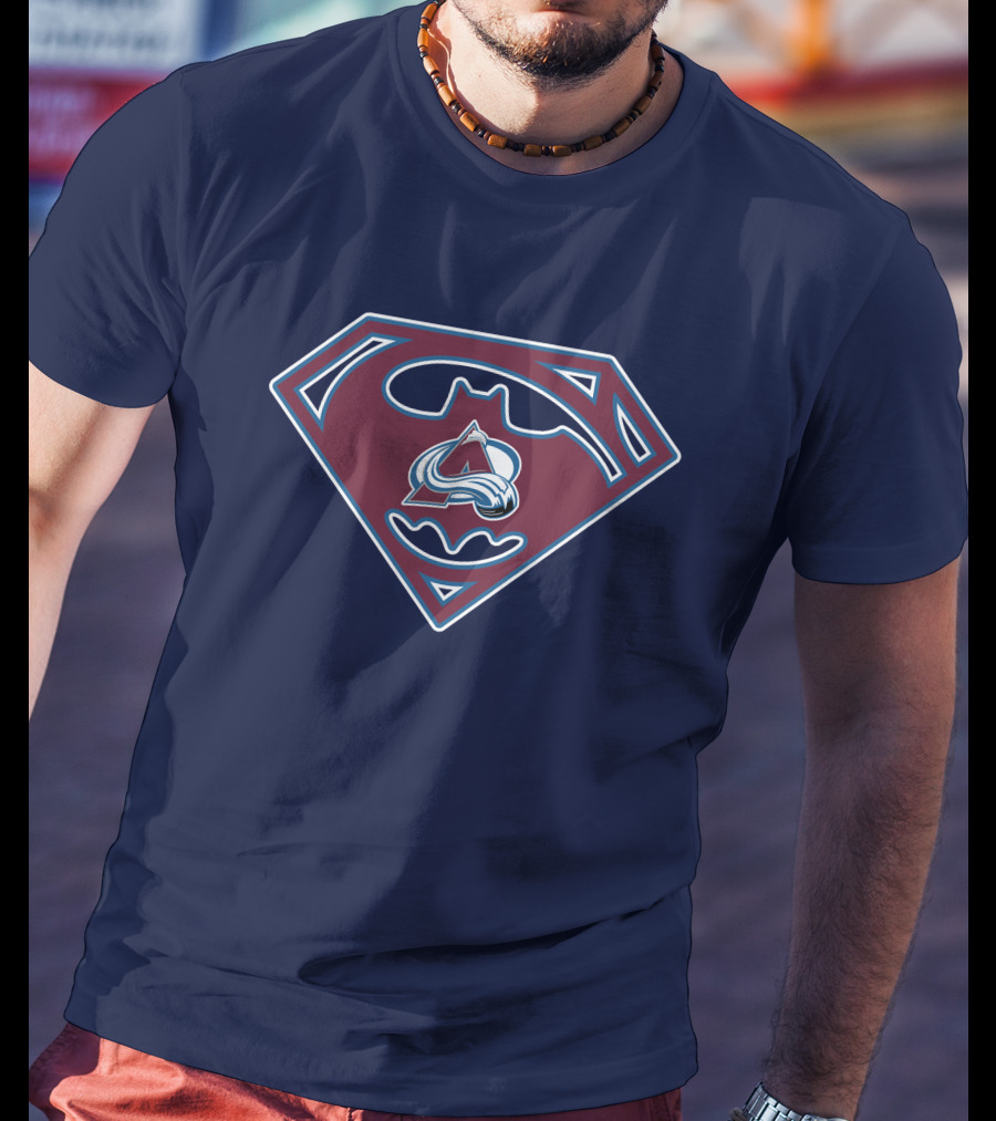 Batman Superman Colorado Avalanche Logo 152 T-Shirt