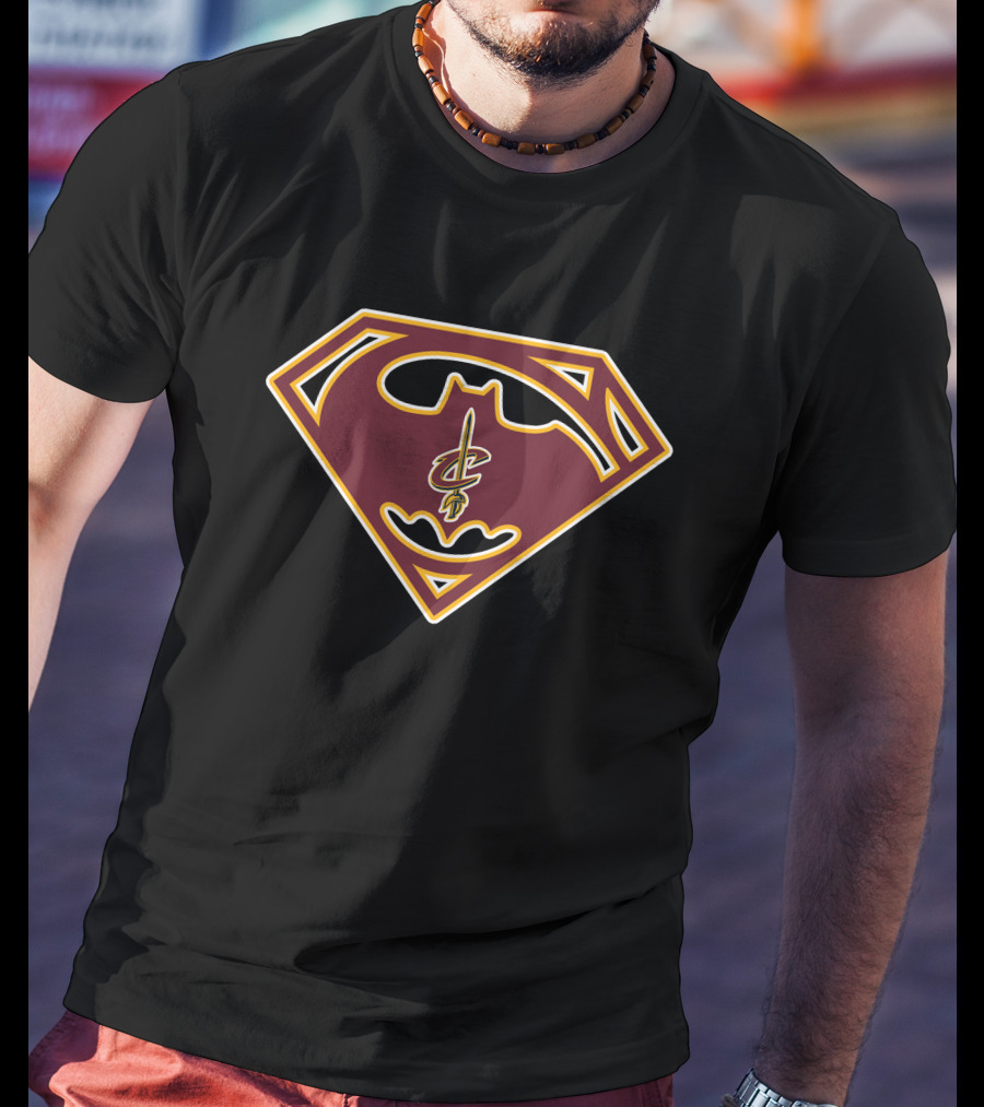 Cleveland Cavaliers Superman Batman T-Shirt