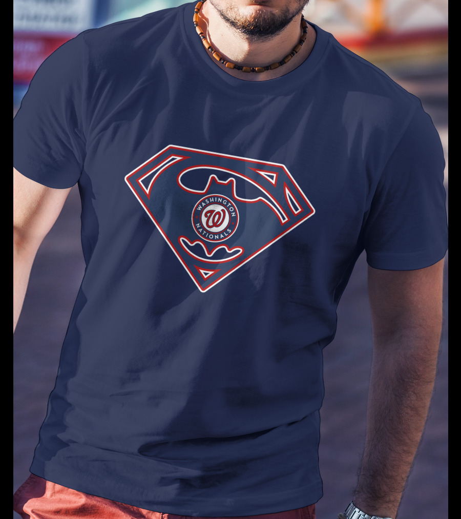 Washington Nationals Superman Batman T-Shirt