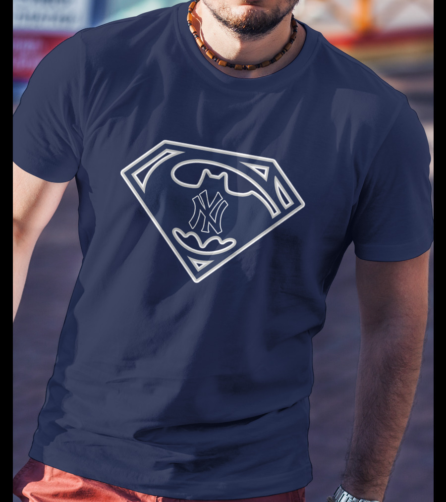 New York Yankees Batman Superman T-Shirt