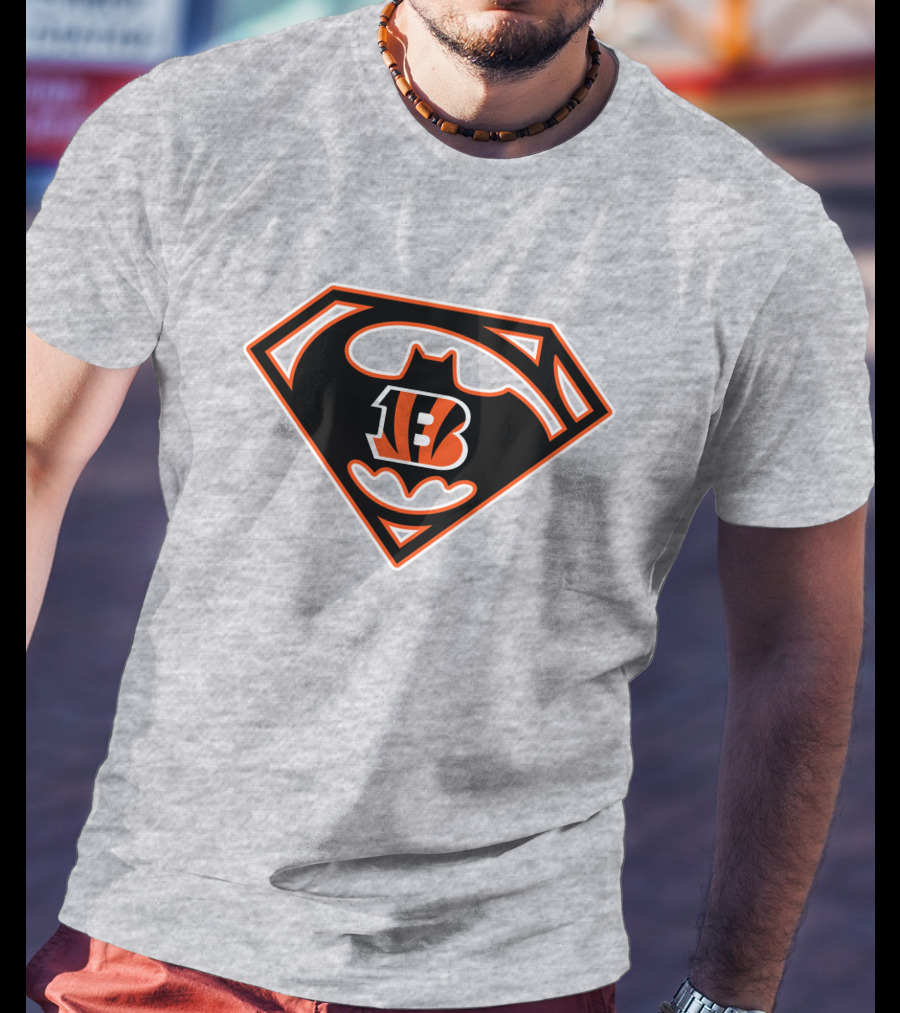 Cincinnati Bengals Batman Superman T-Shirt