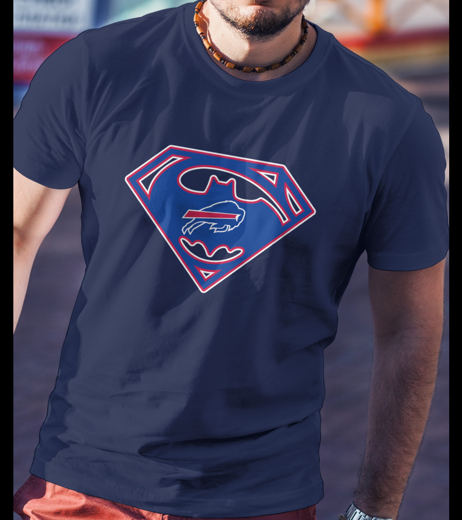 Buffalo Bills Superman Batman Logo Icon T-Shirt