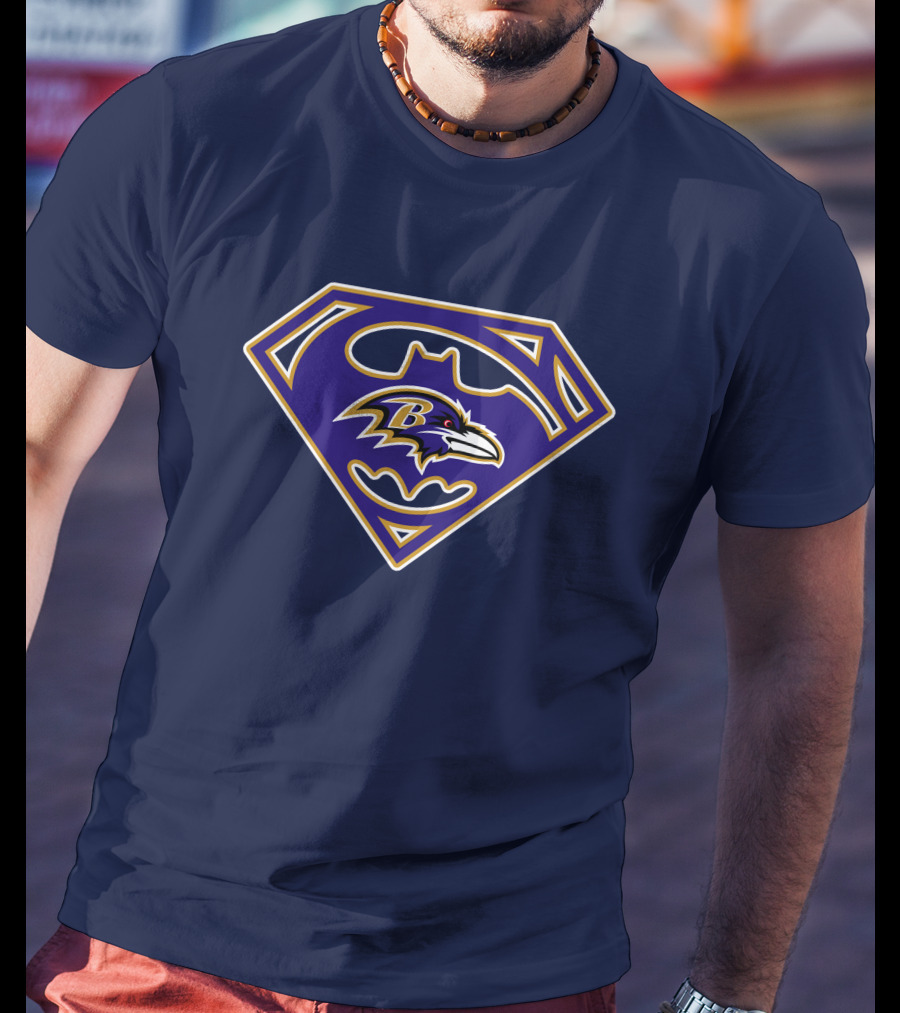 Baltimore Ravens Superhero Emblem 247 T-Shirt