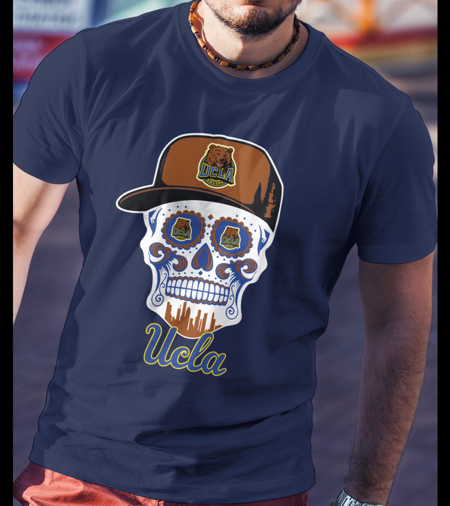 Ucla Bruins Skull With Cap T-Shirt