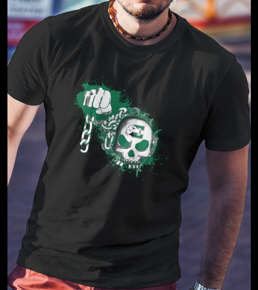 Eastern Michigan Eagles Skull And Fist Graphic '95 T-Shirt