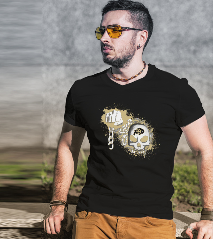 Colorado Buffaloes Skull And Chain T-Shirt