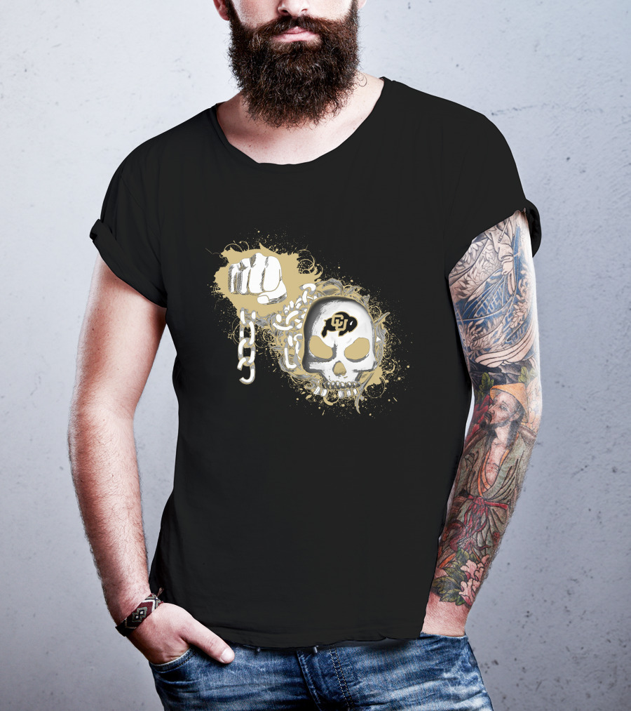 Colorado Buffaloes Skull And Chain T-Shirt