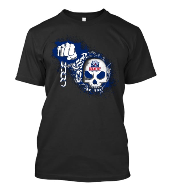 Belmont Bruins Skull Fist Chain T-Shirt