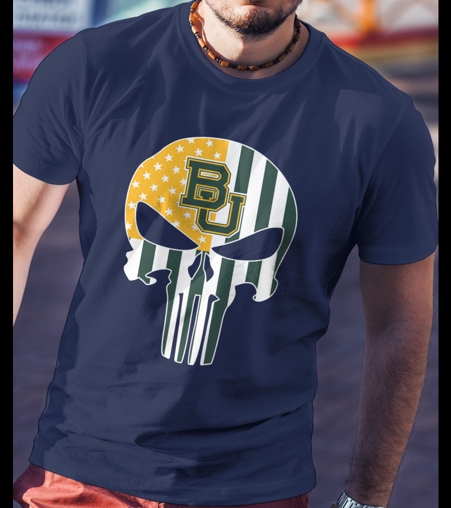 Bears American Flag Skull The Punisher T-Shirt