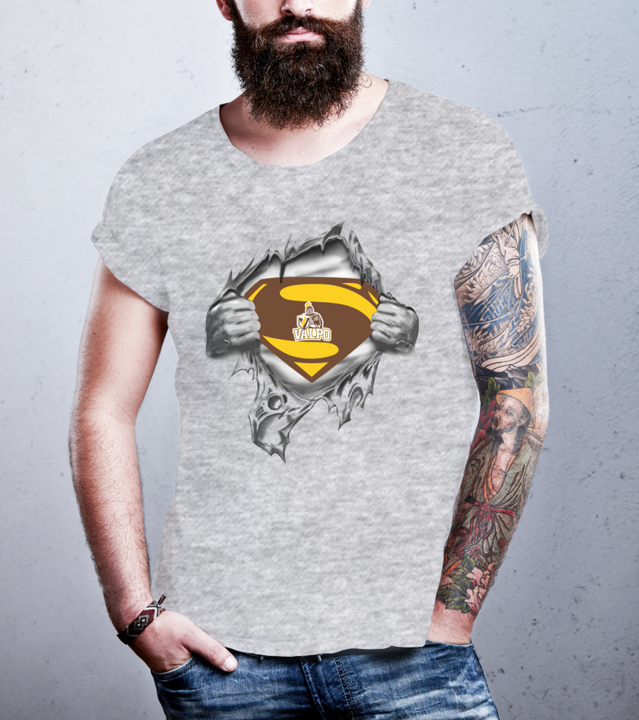 Valparaiso Crusaders Valpo Superman Crest T-Shirt