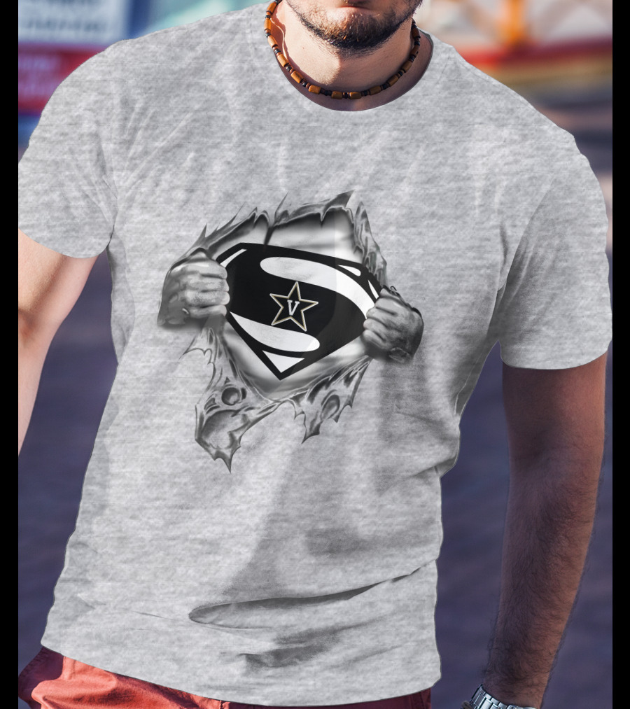 Vanderbilt Commodores Superman V Star T-Shirt