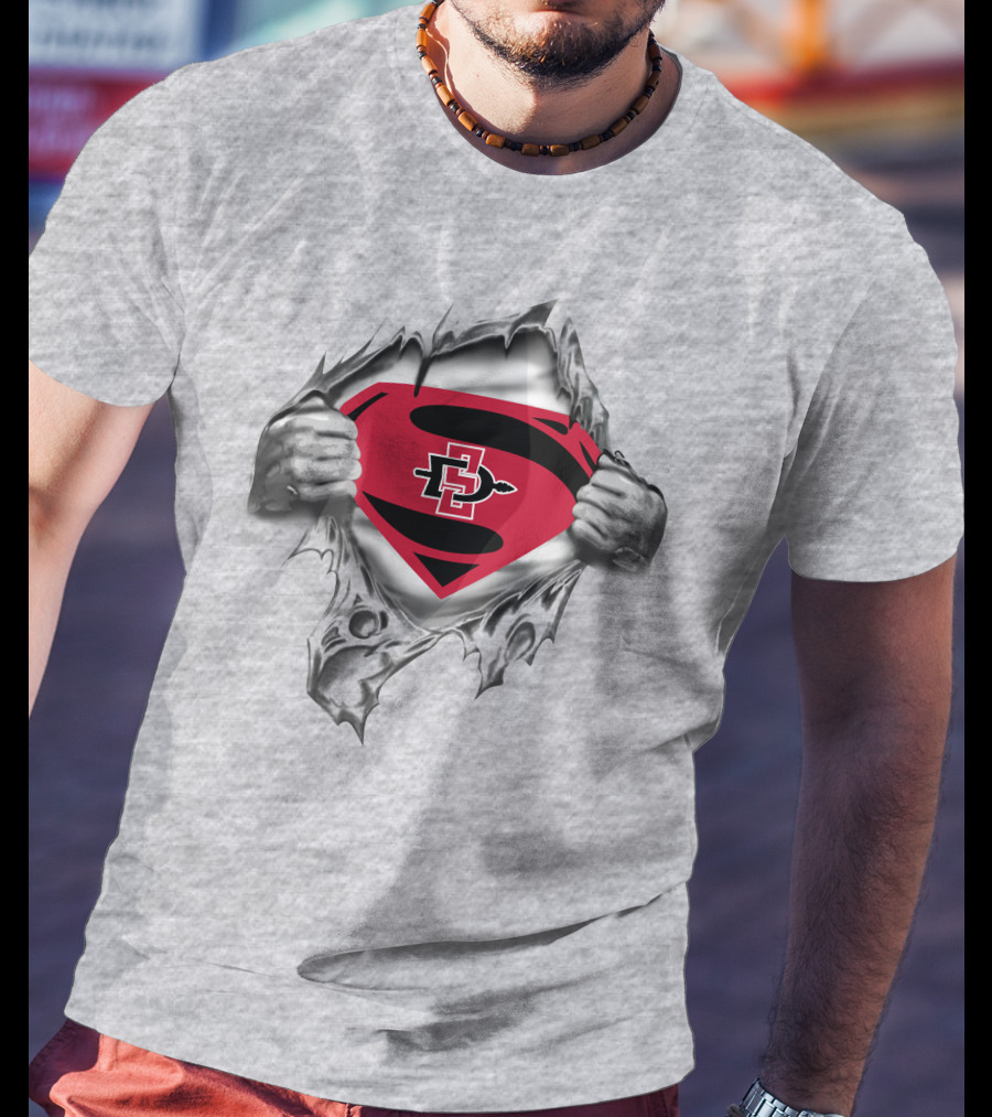San Diego State Aztecs Superman Logo Graphic 336 T-Shirt