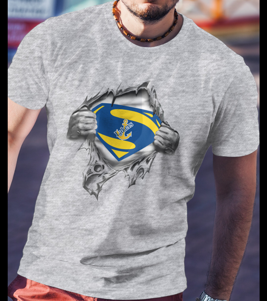 Lake Superior State Lakers Superman Anchor T-Shirt