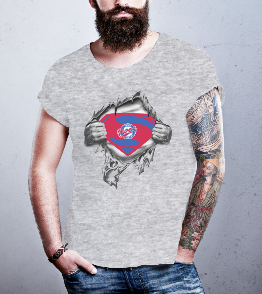 Florida Southern Mocs Superman Logo Hidden Power Rip Through T-Shirt