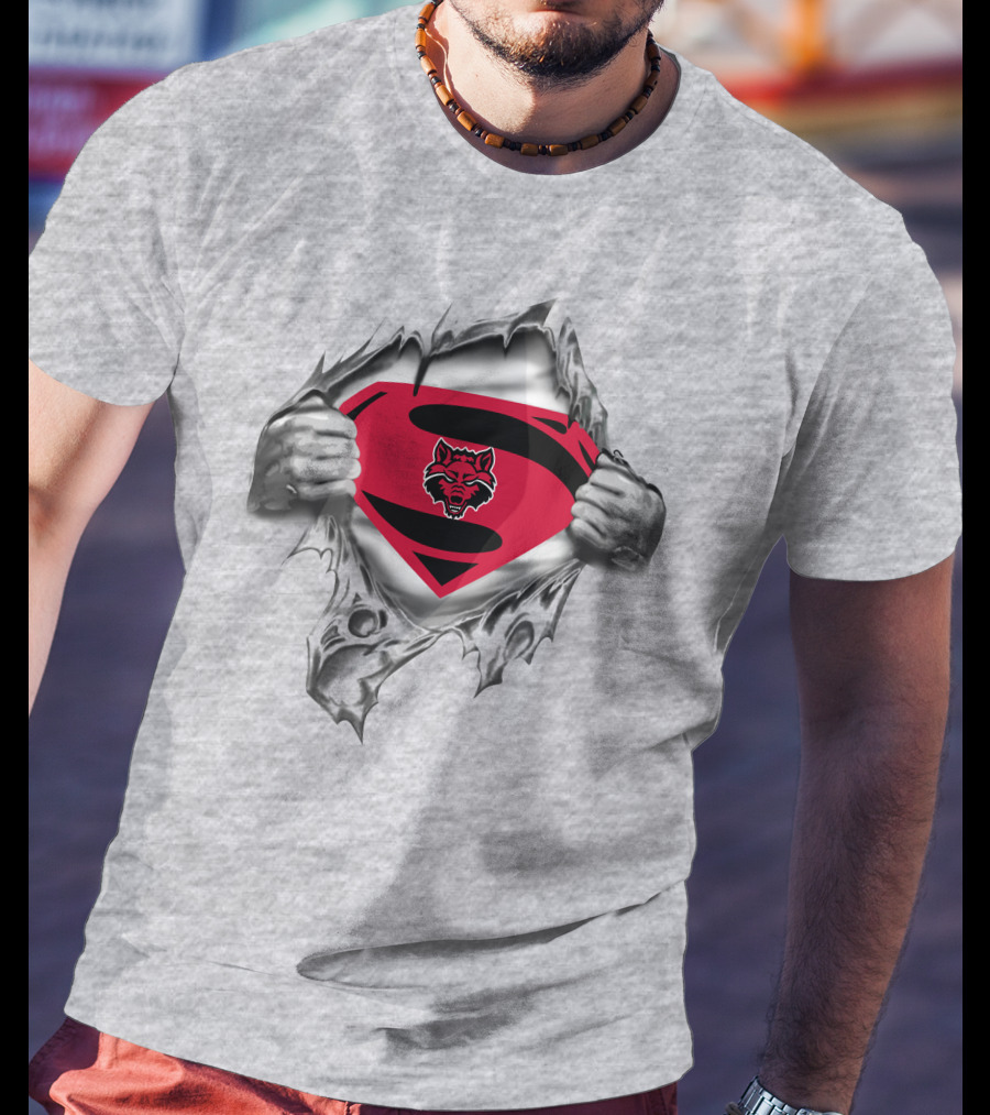 Superman Arkansas State Red Wolves T-Shirt